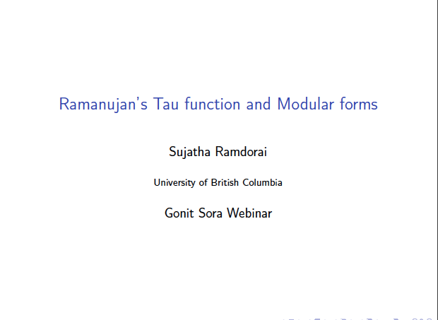 Ramanujan's Tau Function and Modular forms