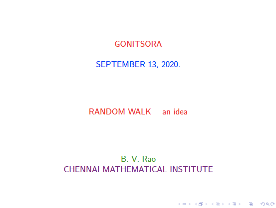 Random Walk - an Idea