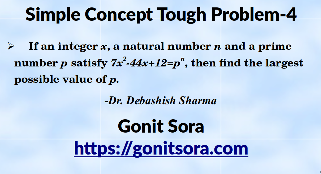 Simple Concept Tough Problem-4