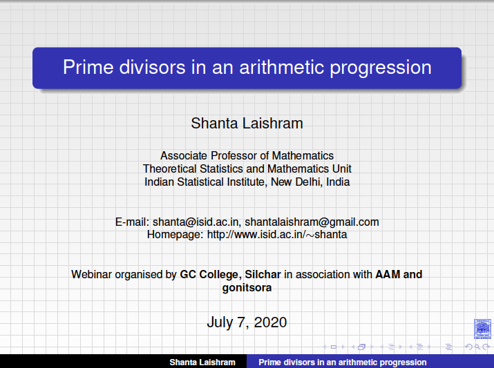 Prime divisors in an arithmetic progression