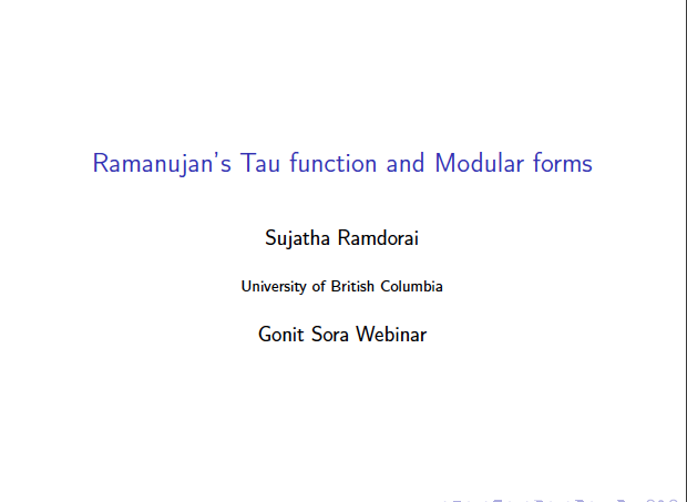 Ramanujan's Tau Function and Modular forms