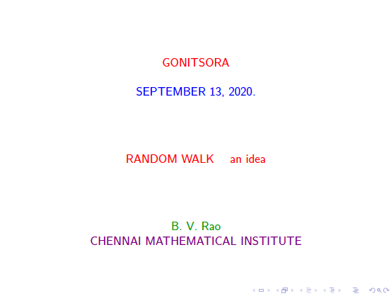Random Walk - an Idea