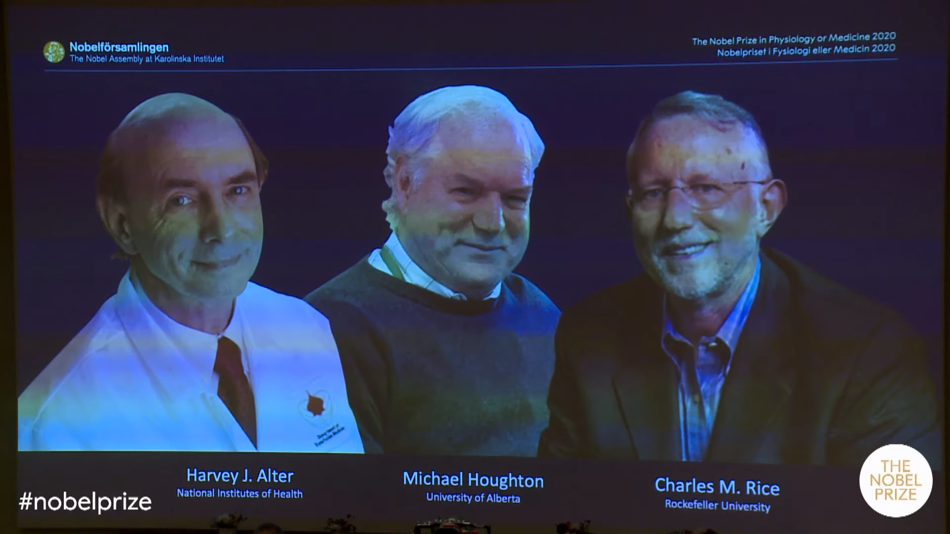 The 2020 Nobel Prize in Physiology or Medicine