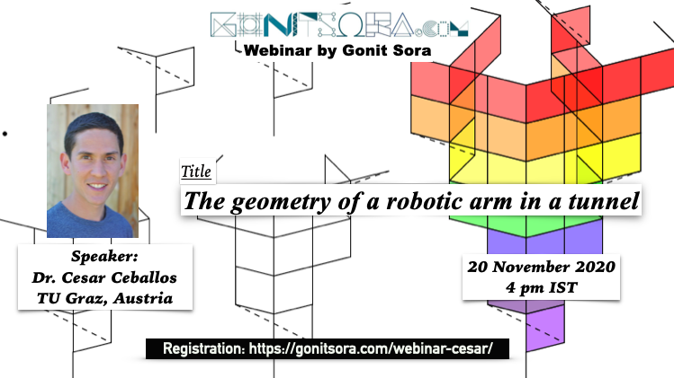 The geometry of a robotic arm in a tunnel